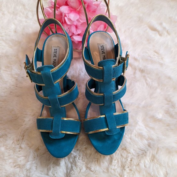 Steve Madden Tessyy Teal sandals, size 8.5 - Picture 5 of 7